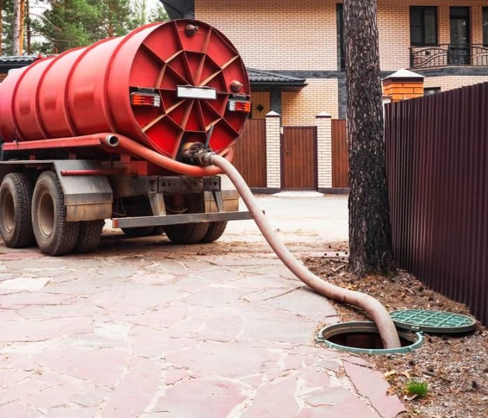 Sewage,Tank,Truck.,Sewer,Pumping,Machine.,Septic,Truck.,Pipe,In